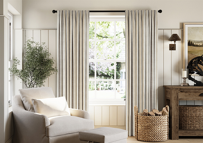 Abilene Stripe, Dustbowl - Made to Measure Curtains - Image 3